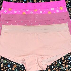 New Pink boy short/boxer panties size L